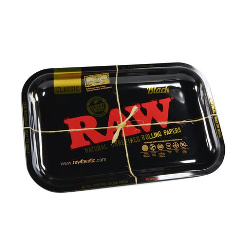RAW Gold and Black Metal Rolling Paper – Limited Edition – Small 11" x 7”